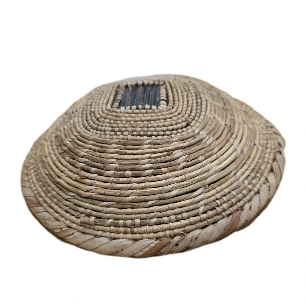 VTG Zambian Tonga Catch All Basket Handwoven African Tribal Wall Minimalist Boho